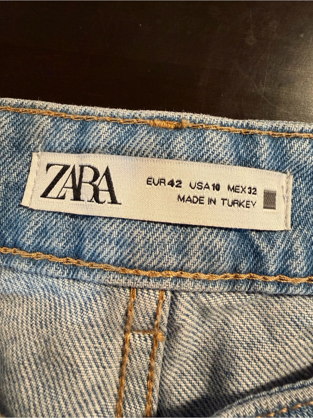 Wide Leg Flare Jeans in Light Blue - Picture 4 of 15